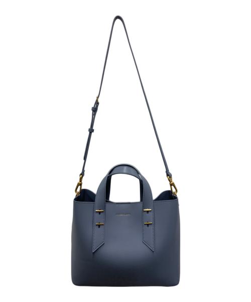 CHARLES & KEITH（チャールズアンドキース）CHARLES & KEITH (チャールズアンドキース) ダブルハンドルスラウチーバッグ スカイブルーの古着・服飾アイテム