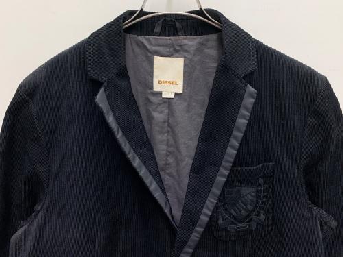 DIESEL（ディーゼル）DIESEL (ディーゼル) コーデュロイジャケット ブラック サイズ:Lの古着・服飾アイテム