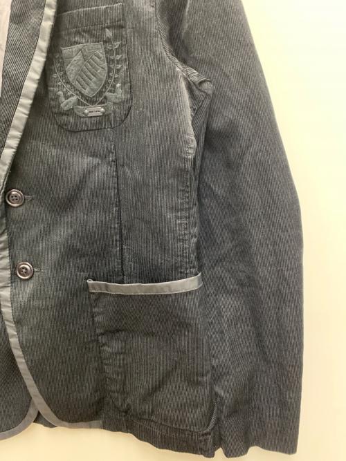 DIESEL（ディーゼル）DIESEL (ディーゼル) コーデュロイジャケット ブラック サイズ:Lの古着・服飾アイテム