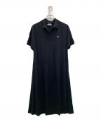 LACOSTEラコステ）の古着「リラックスフィットピケポロドレス」｜ブラック