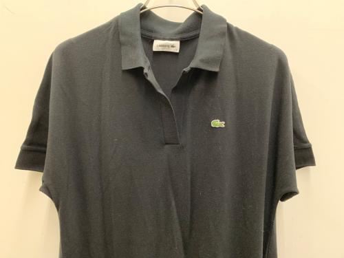 LACOSTE（ラコステ）LACOSTE (ラコステ) リラックスフィットピケポロドレス ブラック サイズ:Mの古着・服飾アイテム