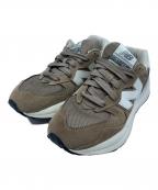 NEW BALANCEニューバランス）の古着「ローカットスニーカー」｜ブラウン×ホワイト