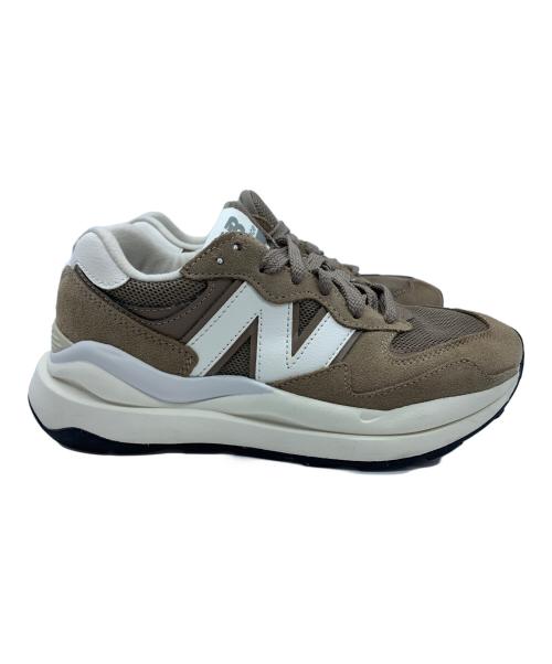 NEW BALANCE（ニューバランス）NEW BALANCE (ニューバランス) ローカットスニーカー ブラウン×ホワイト サイズ:24の古着・服飾アイテム