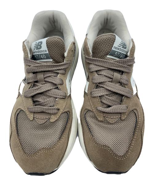 NEW BALANCE（ニューバランス）NEW BALANCE (ニューバランス) ローカットスニーカー ブラウン×ホワイト サイズ:24の古着・服飾アイテム
