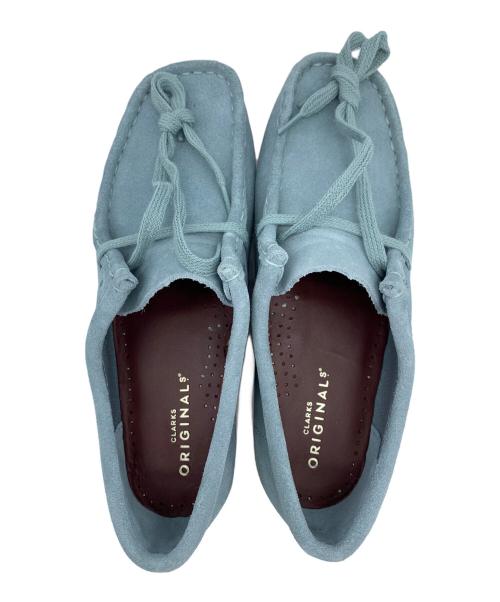 CLARKS ORIGINALS（クラークス オリジナルズ）Clarks Originals (クラークス オリジナルズ) ワラビーブーツ スカイブルー サイズ:23.5の古着・服飾アイテム