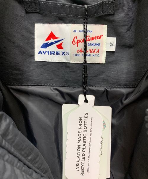 AVIREX（アヴィレックス）AVIREX (アヴィレックス) 中綿ジャケット ブラック サイズ:M 未使用品の古着・服飾アイテム