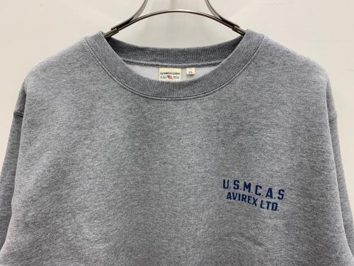 AVIREX（アヴィレックス）AVIREX (アヴィレックス) スウェット グレー サイズ:XL 未使用品の古着・服飾アイテム