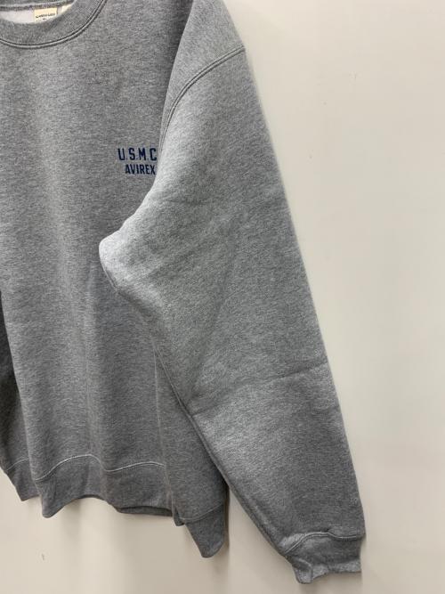 AVIREX（アヴィレックス）AVIREX (アヴィレックス) スウェット グレー サイズ:XL 未使用品の古着・服飾アイテム