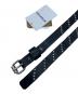 AVIREX (アヴィレックス) レザーベルト ブラック サイズ:XL 未使用品：9000円