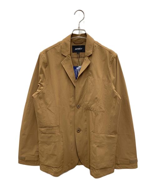 AVIREX（アヴィレックス）AVIREX (アヴィレックス) テーラードジャケット ブラウン サイズ:M 未使用品の古着・服飾アイテム