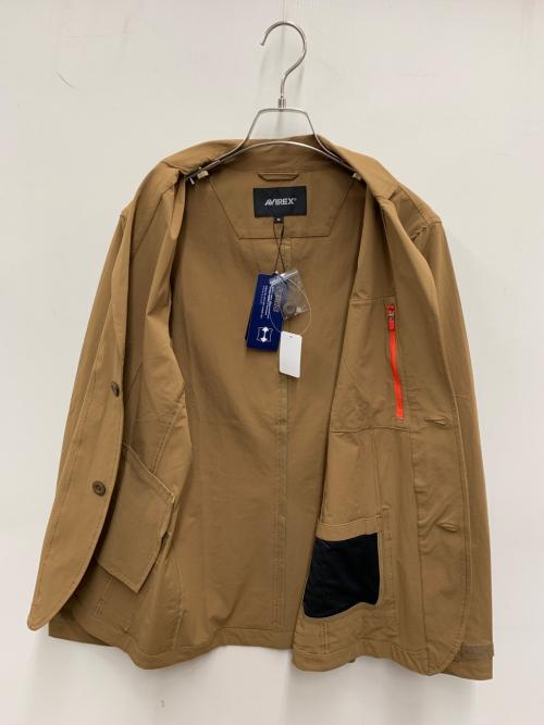 AVIREX（アヴィレックス）AVIREX (アヴィレックス) テーラードジャケット ブラウン サイズ:M 未使用品の古着・服飾アイテム