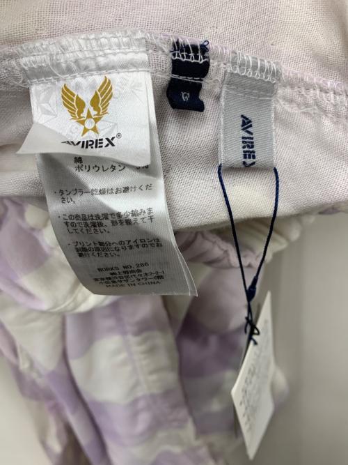 AVIREX（アヴィレックス）AVIREX (アヴィレックス) パンツ ホワイト×パープル サイズ:F 未使用品の古着・服飾アイテム