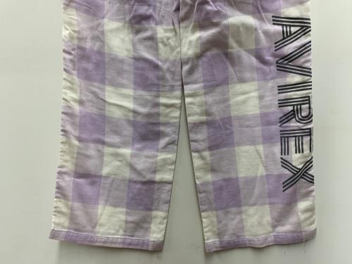 AVIREX（アヴィレックス）AVIREX (アヴィレックス) パンツ ホワイト×パープル サイズ:F 未使用品の古着・服飾アイテム