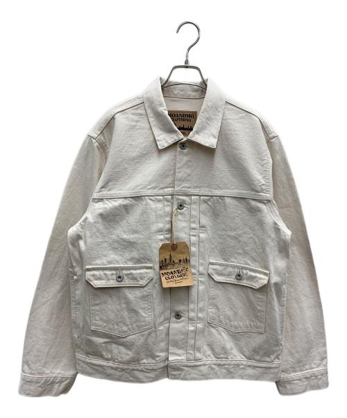 MOANDMO CLOTHING（モーアンドモークロージング）MOANDMO CLOTHING (モーアンドモークロージング) AVIREX (アヴィレックス) デニムジャケット ベージュ サイズ:XL 未使用品の古着・服飾アイテム