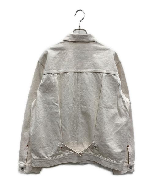 MOANDMO CLOTHING（モーアンドモークロージング）MOANDMO CLOTHING (モーアンドモークロージング) AVIREX (アヴィレックス) デニムジャケット ベージュ サイズ:XL 未使用品の古着・服飾アイテム
