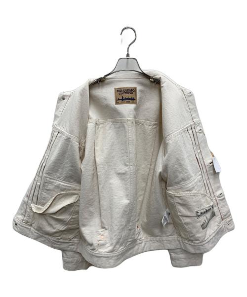 MOANDMO CLOTHING（モーアンドモークロージング）MOANDMO CLOTHING (モーアンドモークロージング) AVIREX (アヴィレックス) デニムジャケット ベージュ サイズ:XL 未使用品の古着・服飾アイテム