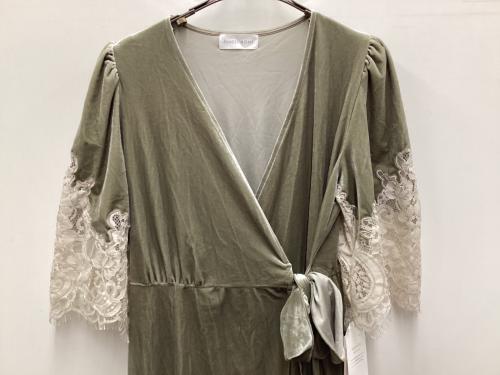 SNIDEL HOME（スナイデルホーム）SNIDEL HOME (スナイデルホーム) ガウンカーディガン グリーン サイズ:Fの古着・服飾アイテム