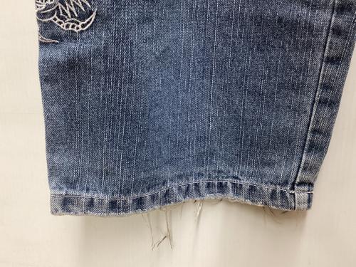 DOG TOWN（ドッグ タウン）DOG TOWN (ドッグ タウン) 刺繡デニムパンツ インディゴ サイズ:Lの古着・服飾アイテム