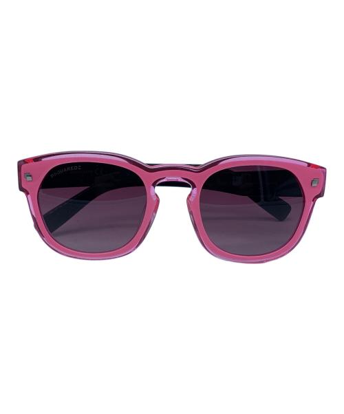 DSQUARED2（ディースクエアード）DSQUARED2 (ディースクエアード) サングラス ピンク×ブラック サイズ:50□22の古着・服飾アイテム