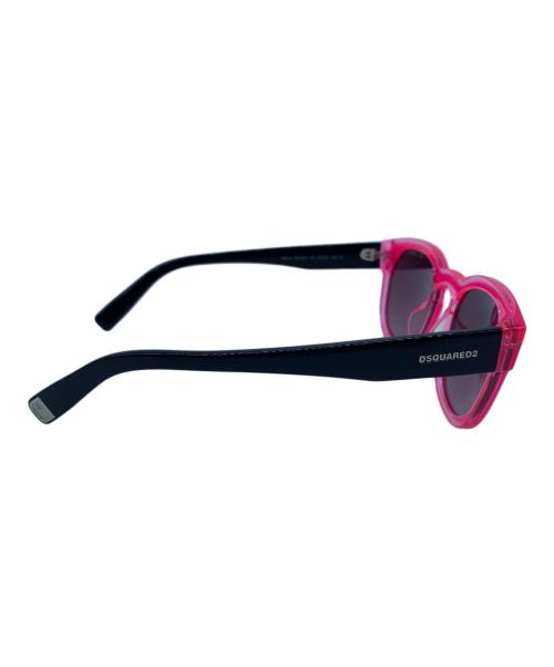 DSQUARED2（ディースクエアード）DSQUARED2 (ディースクエアード) サングラス ピンク×ブラック サイズ:50□22の古着・服飾アイテム