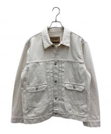 MOANDMO CLOTHNG（モーアンドモークロージング）の古着「デニムジャケット」｜アイボリー