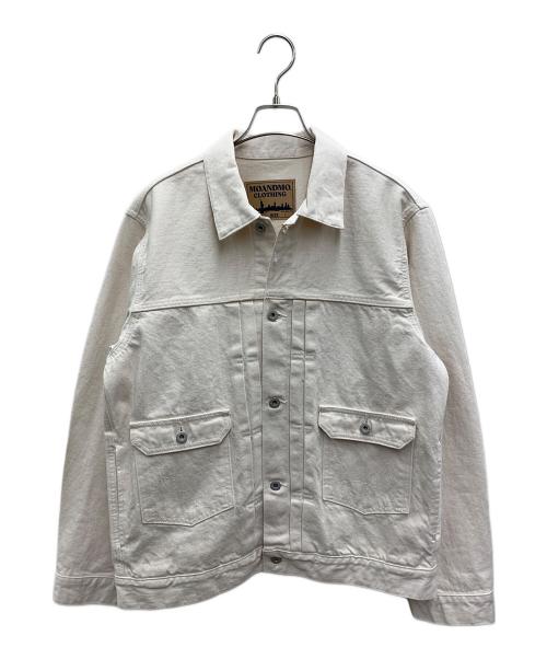 MOANDMO CLOTHNG（モーアンドモークロージング）MOANDMO CLOTHNG  (モーアンドモークロージング) デニムジャケット アイボリー サイズ:L 未使用品の古着・服飾アイテム