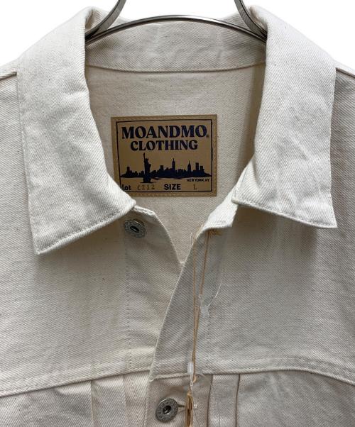 MOANDMO CLOTHNG（モーアンドモークロージング）MOANDMO CLOTHNG  (モーアンドモークロージング) デニムジャケット アイボリー サイズ:L 未使用品の古着・服飾アイテム
