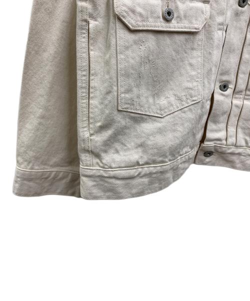 MOANDMO CLOTHNG（モーアンドモークロージング）MOANDMO CLOTHNG  (モーアンドモークロージング) デニムジャケット アイボリー サイズ:L 未使用品の古着・服飾アイテム
