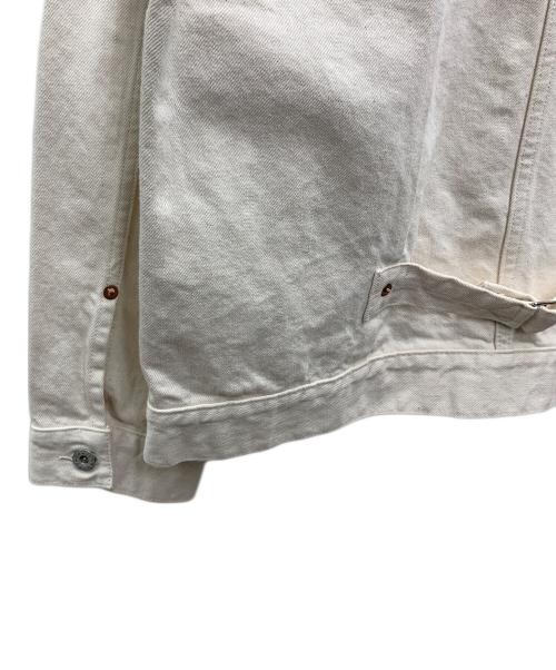 MOANDMO CLOTHNG（モーアンドモークロージング）MOANDMO CLOTHNG  (モーアンドモークロージング) デニムジャケット アイボリー サイズ:L 未使用品の古着・服飾アイテム