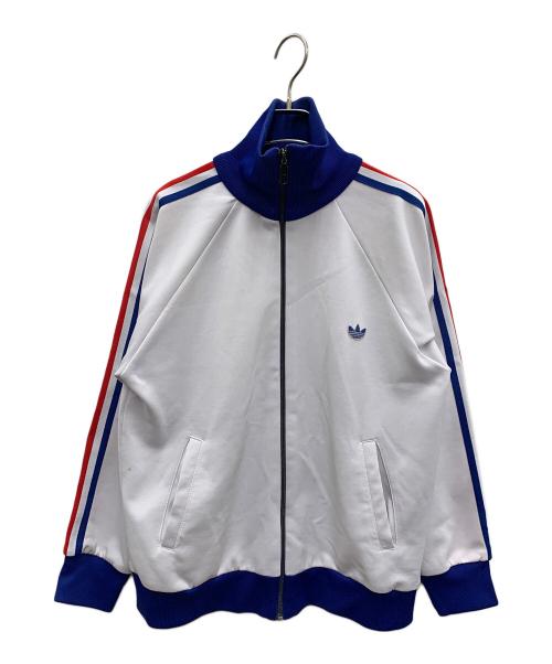 adidas（アディダス）adidas (アディダス) ATPトラックジャケット ブルー×ホワイト サイズ:Mの古着・服飾アイテム