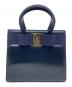 Salvatore Ferragamo（サルヴァトーレ フェラガモ）の古着「ハンドバッグ　ヴァラリボン」｜ネイビー