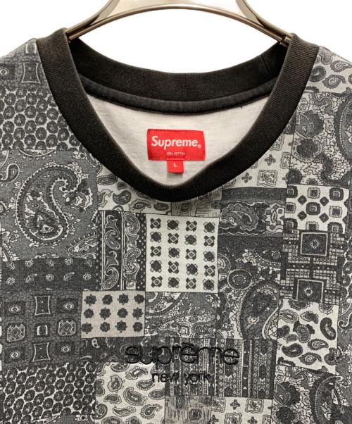 SUPREME（シュプリーム）SUPREME (シュプリーム) Tシャツ グレー×ブラック サイズ:Lの古着・服飾アイテム