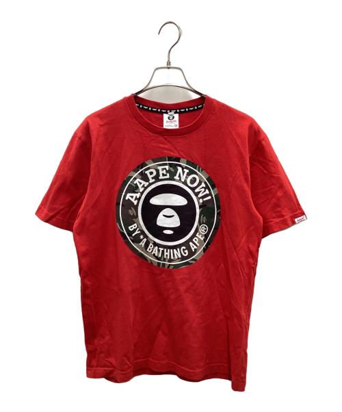 A BATHING APE（アベイシングエイプ）A BATHING APE (アベイシングエイプ) Tシャツ レッド サイズ:Mの古着・服飾アイテム