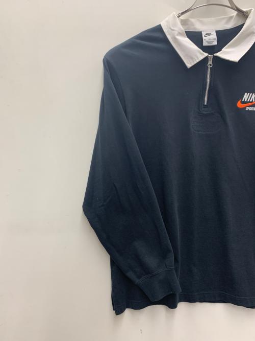 NIKE（ナイキ）NIKE (ナイキ) ラガーシャツ ブラック サイズ:XXLの古着・服飾アイテム