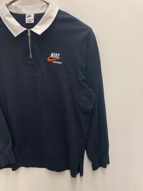 NIKE（ナイキ）NIKE (ナイキ) ラガーシャツ ブラック サイズ:XXLの古着・服飾アイテム