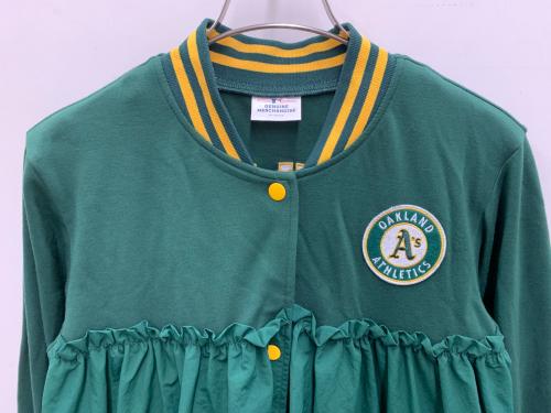 LOWRYS FARM（ローリーズファーム）LOWRYS FARM (ローリーズファーム) 長袖ワンピース グリーン サイズ:Fの古着・服飾アイテム