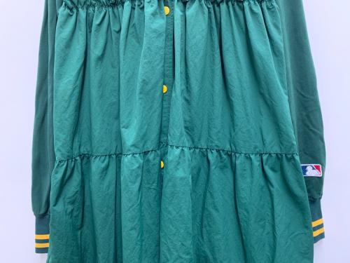 LOWRYS FARM（ローリーズファーム）LOWRYS FARM (ローリーズファーム) 長袖ワンピース グリーン サイズ:Fの古着・服飾アイテム