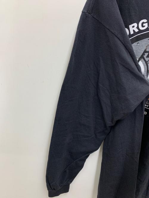 HARLEY-DAVIDSON（ハーレーダビッドソン）HARLEY-DAVIDSON (ハーレーダビッドソン) Hanes (ヘインズ) 長袖Tシャツ ブラック サイズ:Lの古着・服飾アイテム