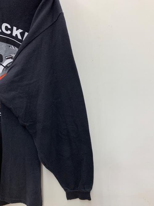 HARLEY-DAVIDSON（ハーレーダビッドソン）HARLEY-DAVIDSON (ハーレーダビッドソン) Hanes (ヘインズ) 長袖Tシャツ ブラック サイズ:Lの古着・服飾アイテム