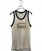 DOLCE & GABBANAドルチェ＆ガッバーナ）の古着「ノースリーブカットソー」｜アイボリー