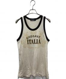 DOLCE & GABBANA（ドルチェ＆ガッバーナ）の古着「ノースリーブカットソー」｜アイボリー