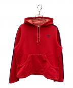 adidasアディダス）の古着「ハーフジップパーカー　70s」｜レッド