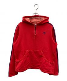 adidas（アディダス）の古着「ハーフジップパーカー　70s 」｜レッド