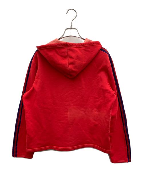 adidas（アディダス）adidas (アディダス) ハーフジップパーカー　70s  レッド サイズ:ーの古着・服飾アイテム