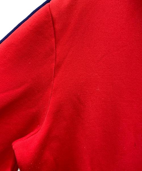 adidas（アディダス）adidas (アディダス) ハーフジップパーカー　70s  レッド サイズ:ーの古着・服飾アイテム