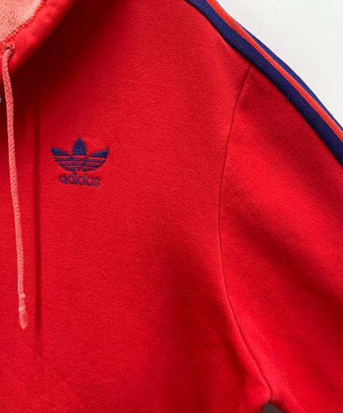 adidas（アディダス）adidas (アディダス) ハーフジップパーカー　70s  レッド サイズ:ーの古着・服飾アイテム
