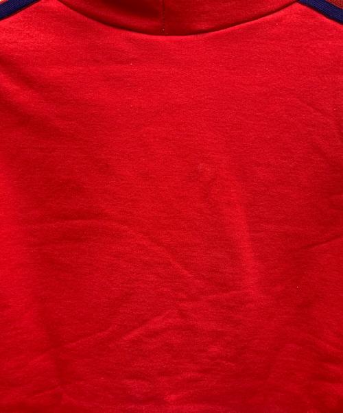 adidas（アディダス）adidas (アディダス) ハーフジップパーカー　70s  レッド サイズ:ーの古着・服飾アイテム