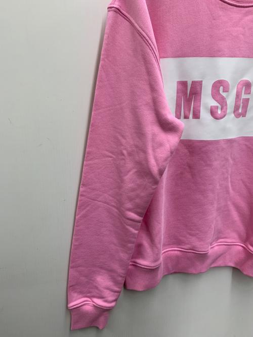 MSGM（エムエスジーエム）MSGM (エムエスジーエム) ビックロゴスウェット ピンク サイズ:Mの古着・服飾アイテム