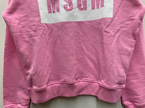 MSGM（エムエスジーエム）MSGM (エムエスジーエム) ビックロゴスウェット ピンク サイズ:Mの古着・服飾アイテム