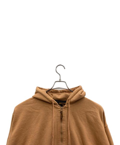 BERNE（バーン）BERNE (バーン) ジップパーカー ブラウン サイズ:2XLの古着・服飾アイテム